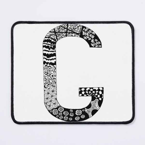 Artikelvorschau, Buchstabe G Zentangle entworfen und verkauft von SavannaHandmade.