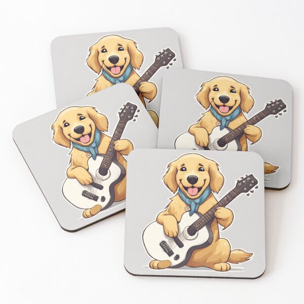 Item preview, Dog plays a guitar designed and sold by Jaruart.