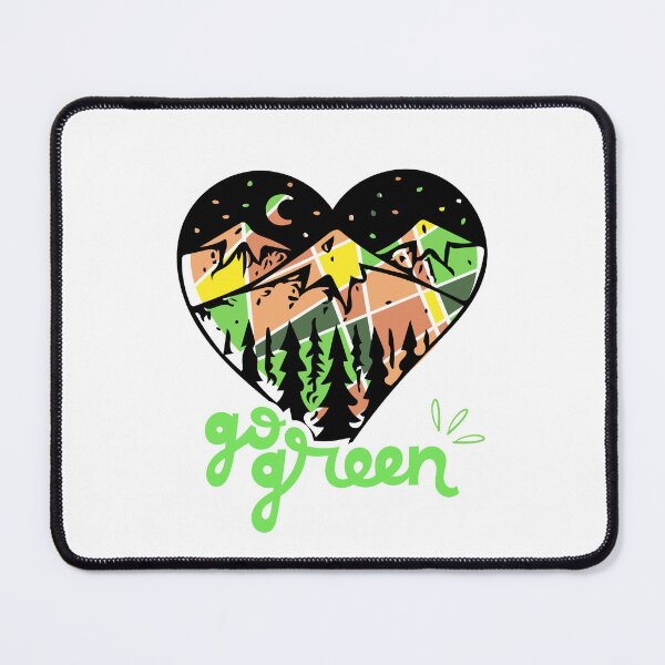 Item preview, Heart Go Green Outdoor Adventure Mountain Design, Explore Outdoors, Nature Lover  designed and sold by EVTrendyShop.