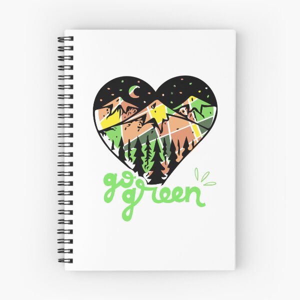 Item preview, Heart Go Green Outdoor Adventure Mountain Design, Explore Outdoors, Nature Lover  designed and sold by EVTrendyShop.