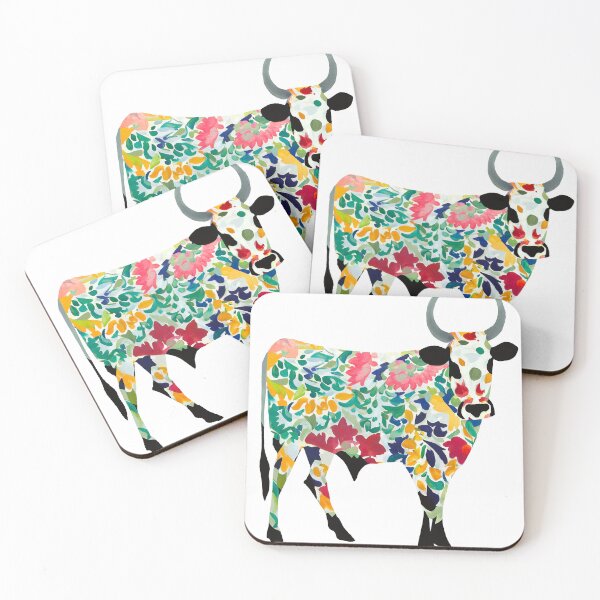 Item preview, Floral cow designed and sold by Alwayscreateart.