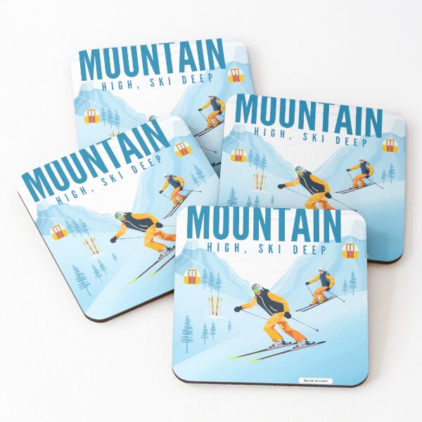 Item preview, Elevate your style mountain high, ski deep designed and sold by dtbus79.