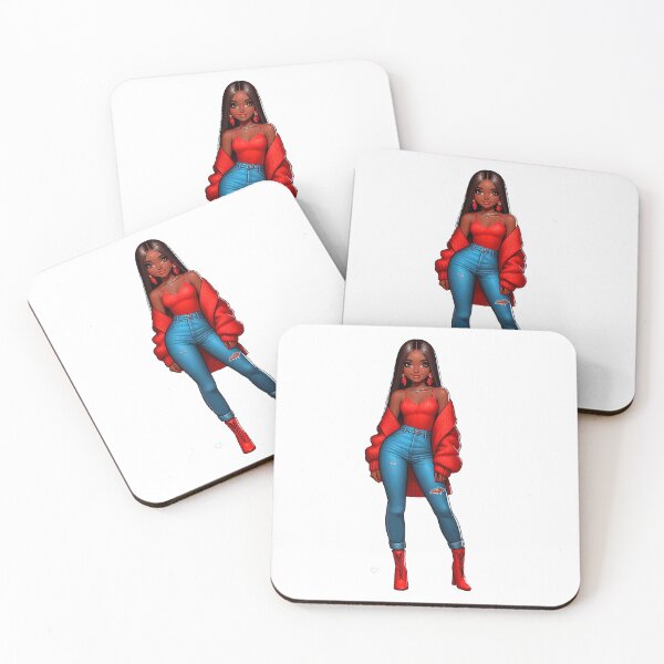 Item preview, Valentine´s Day Afro Girl Design, Fashion Woman, Red Valentine Design designed and sold by gabrielakrall.
