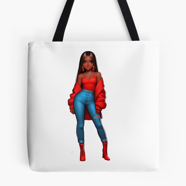 Item preview, Valentine´s Day Afro Girl Design, Fashion Woman, Red Valentine Design designed and sold by gabrielakrall.