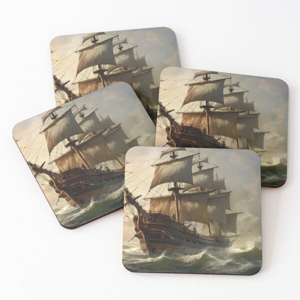 Item preview, A Pirate Ship Sailing Through Some Choppy Seas designed and sold by Good Candy.