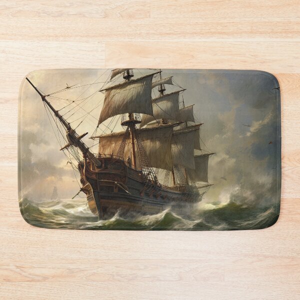 Item preview, A Pirate Ship Sailing Through Some Choppy Seas designed and sold by Good Candy.