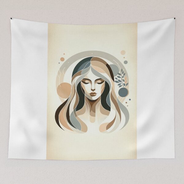 Item preview, Zen Aura Abstract Female Portrait designed and sold by Vlark555.