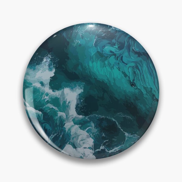 Item preview, The Blue Ocean Waves designed and sold by Vector Scout Lab.