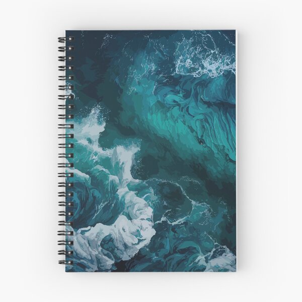 Item preview, The Blue Ocean Waves designed and sold by Vector Scout Lab.