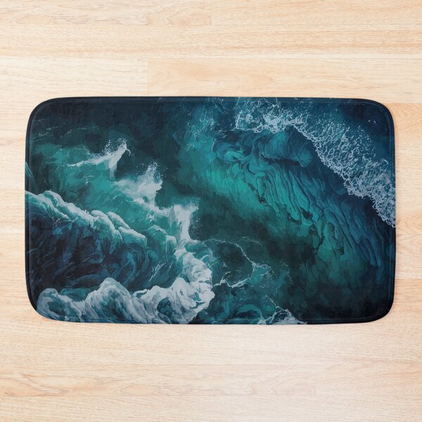 Item preview, The Blue Ocean Waves designed and sold by Vector Scout Lab.
