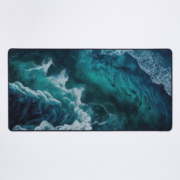 Item preview, The Blue Ocean Waves designed and sold by Vector Scout Lab.
