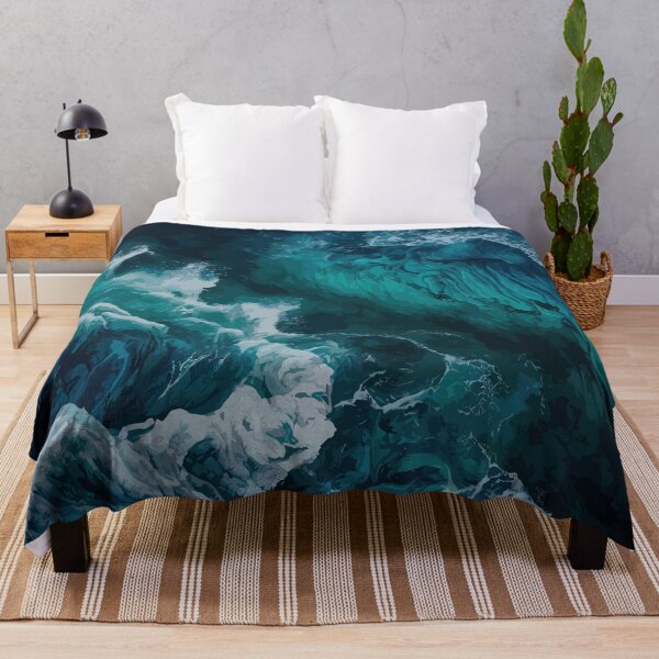 Item preview, The Blue Ocean Waves designed and sold by Vector Scout Lab.