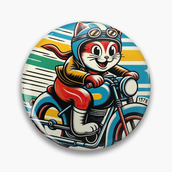 Artikelvorschau, Vintage Biker Kätzchen - Chic Chat Créations Ref.115 entworfen und verkauft von ChicChat.