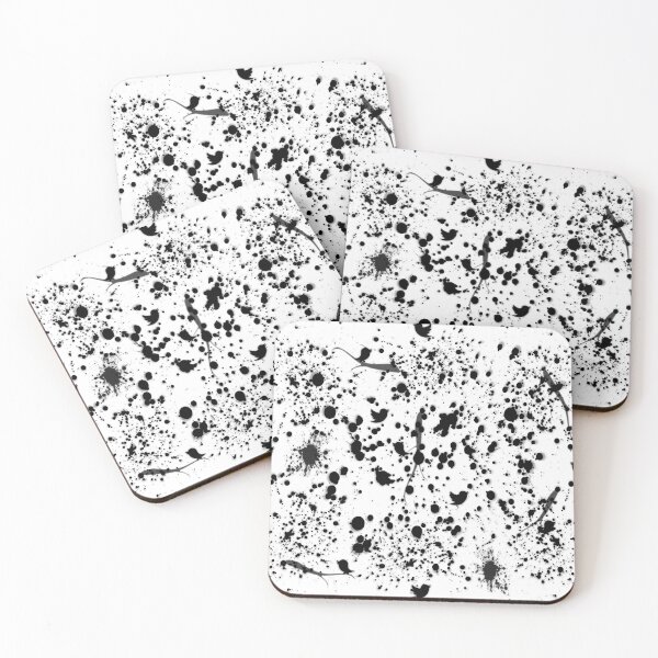Item preview, Pattern. Paint Splats, Birds and Twigs designed and sold by KC Morcom.
