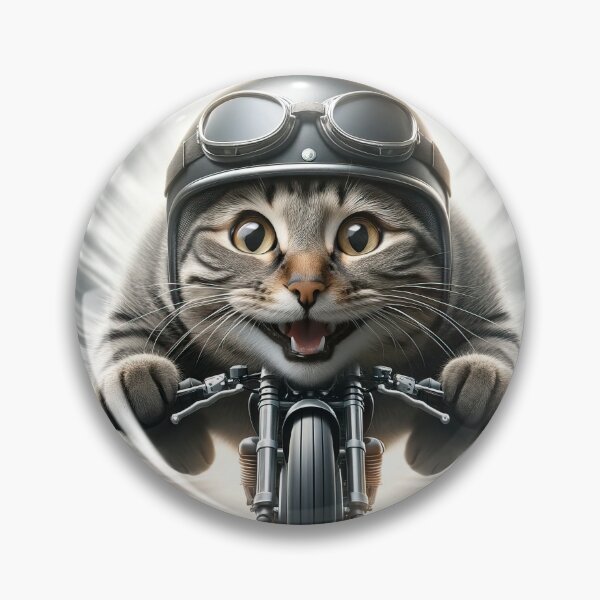 Artikelvorschau, Vintage Biker Kätzchen - Chic Chat Créations Ref.116 entworfen und verkauft von ChicChat.