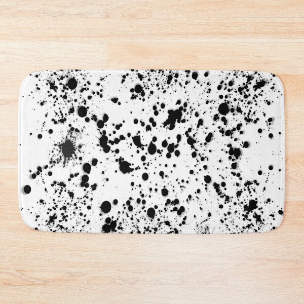 Item preview, Black and White Paint Splat Pattern designed and sold by KC Morcom.