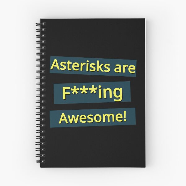 Item preview, Asterisks are F**king Awesome! Yellow Design designed and sold by NicheteesStore.