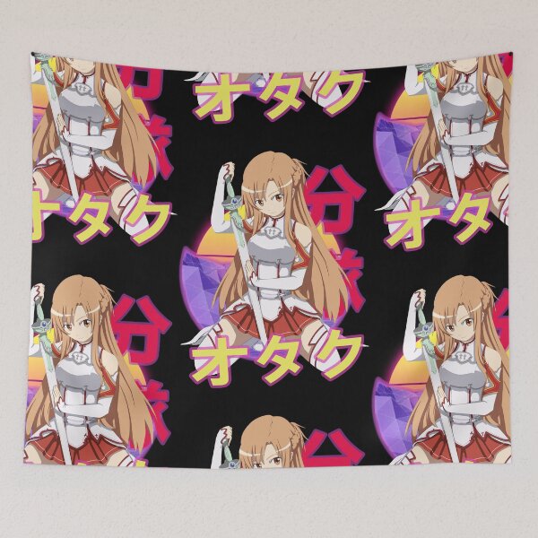 Item preview, Asuna Yuuki Retro Sunset Design  designed and sold by Wafusaurus.