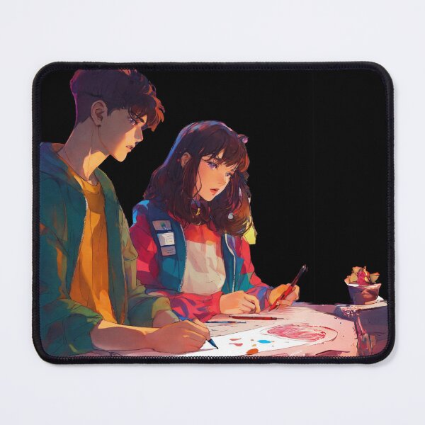 Item preview, Young Boy and Girl Discussion on Art designed and sold by SpicyOne.