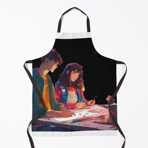 Item preview, Young Boy and Girl Discussion on Art designed and sold by SpicyOne.