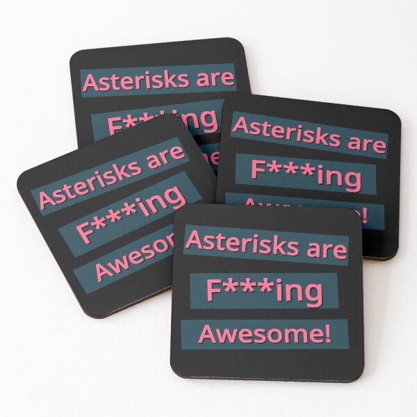 Item preview, Asterisks are F**king Awesome! Pink Design designed and sold by NicheteesStore.