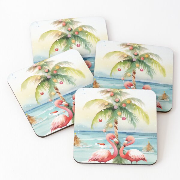 Item preview, Festive Flamingo Paradise designed and sold by cute-animals99.