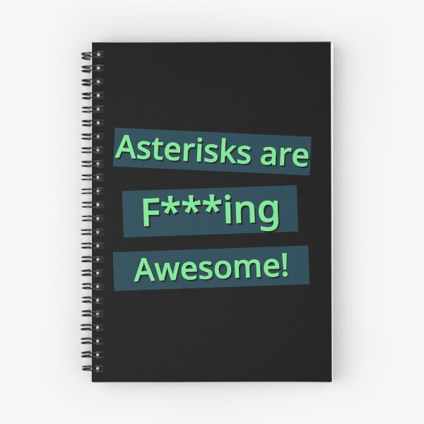 Item preview, Asterisks are F**king Awesome! Green Design designed and sold by NicheteesStore.