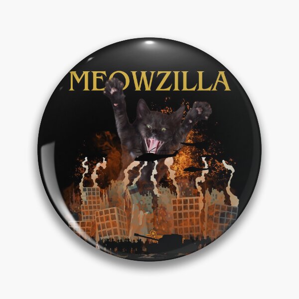 Item preview, Meowzilla, the destroyer monster, her best job is destroying furniture and various household items, catzilla  designed and sold by attakorn.