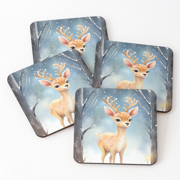 Item preview, Twinkling Reindeer Night designed and sold by cute-animals99.