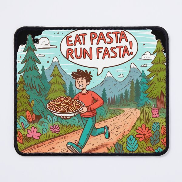 Item preview, Eat Pasta Run Fasta designed and sold by Azrora.