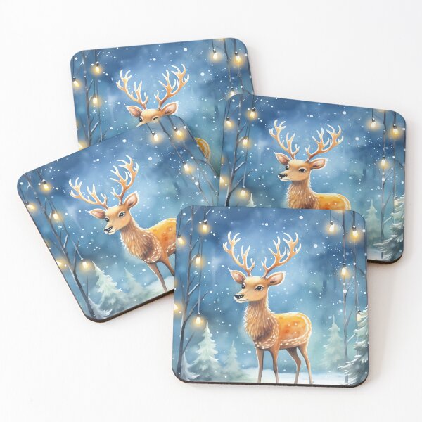Item preview, Starry Reindeer Night designed and sold by cute-animals99.