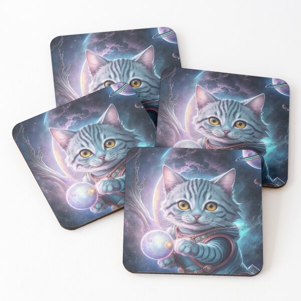 Item preview, The Astronaut Cat designed and sold by TaPaVu.