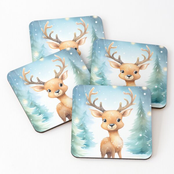 Item preview, Starry Reindeer Night designed and sold by cute-animals99.