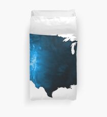 US Elevation Fractal Art Duvet Cover
