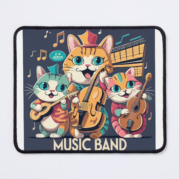 Item preview, Musical Cat Band designed and sold by yesmorrow.