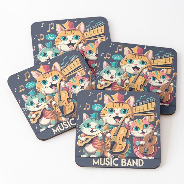 Item preview, Musical Cat Band designed and sold by yesmorrow.
