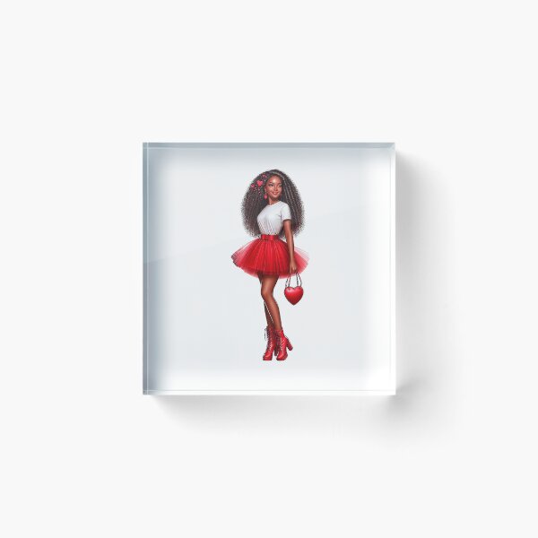 Item preview, Valentine´s Day Black Girl Art Work, Fashion Girl, Valentine Design. designed and sold by gabrielakrall.