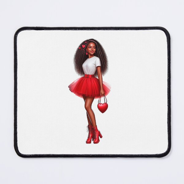 Item preview, Valentine´s Day Black Girl Art Work, Fashion Girl, Valentine Design. designed and sold by gabrielakrall.