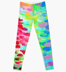 FIELD OF FLOWERS - colorful abstract painting Leggings