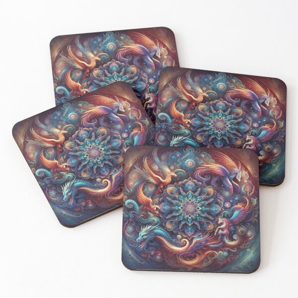 Item preview, Cosmic Dance of the Phoenix and Dragon designed and sold by TeslaSt0re.