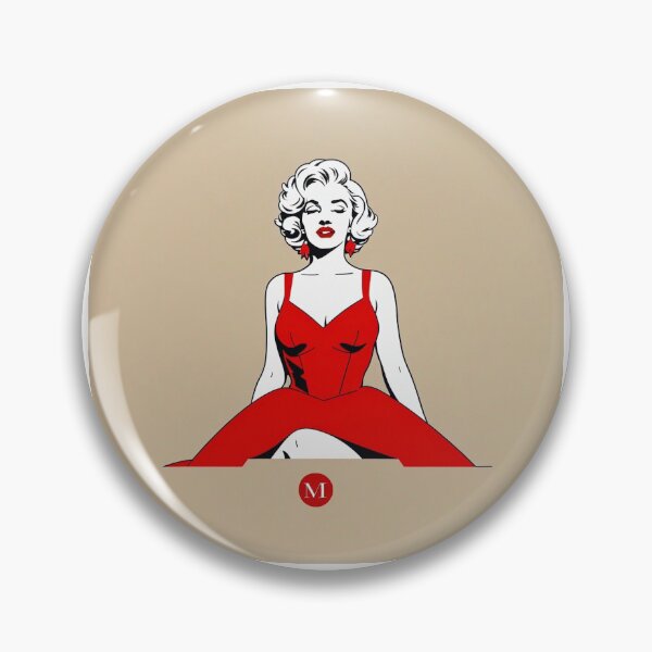 Item preview, Marilyn Monroe Red Dress Retro  designed and sold by AndreG1993.