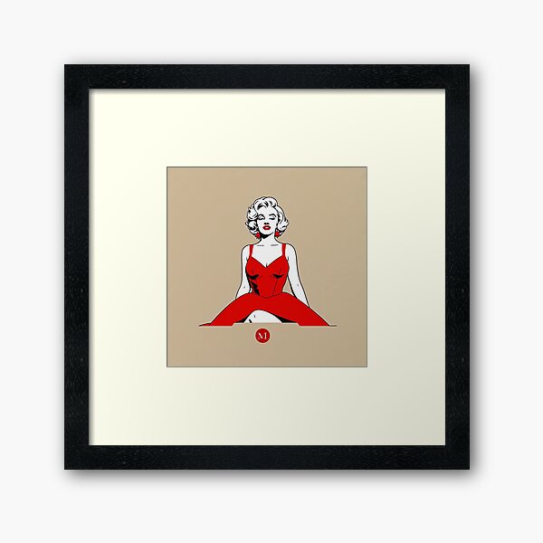 Item preview, Marilyn Monroe Red Dress Retro  designed and sold by AndreG1993.