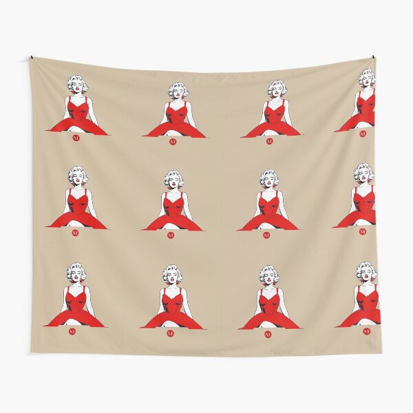 Item preview, Marilyn Monroe Red Dress Retro  designed and sold by AndreG1993.