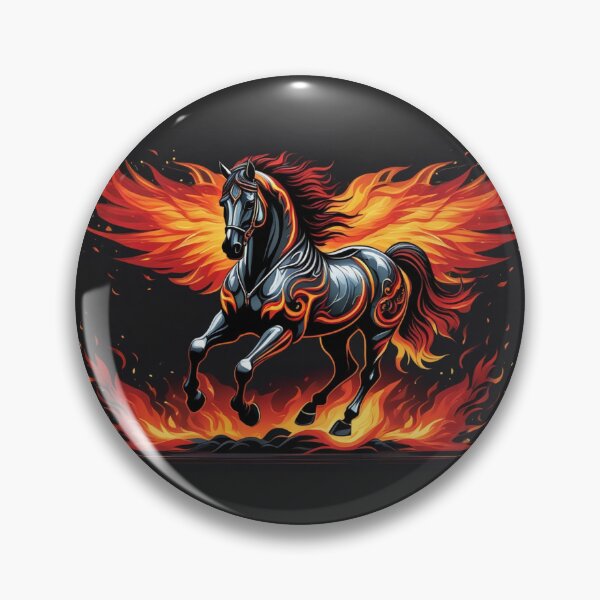 Item preview, Flame-Emblazoned Warhorse designed and sold by Sadia  Jannat.