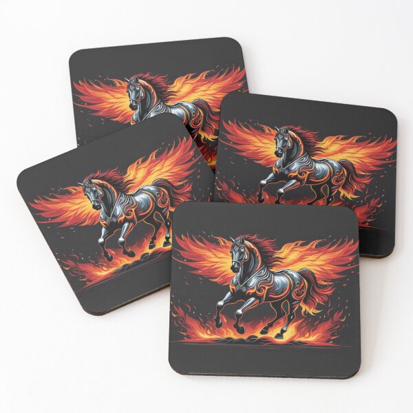 Item preview, Flame-Emblazoned Warhorse designed and sold by Sadia  Jannat.