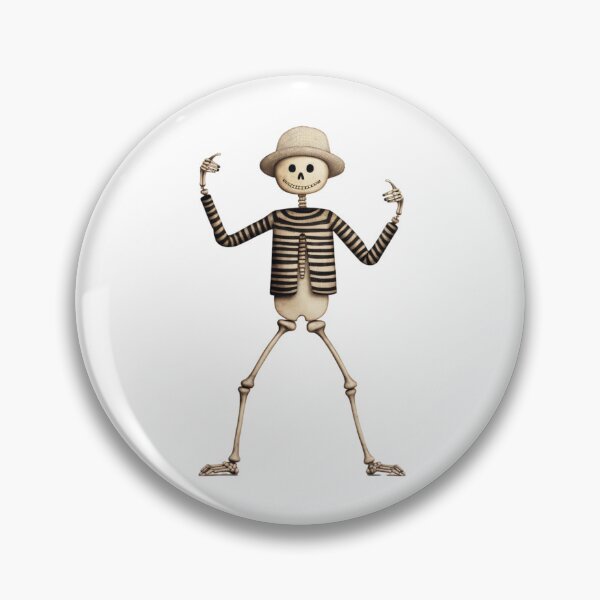 Item preview, preppy skeleton dancing designed and sold by IdeasDream.