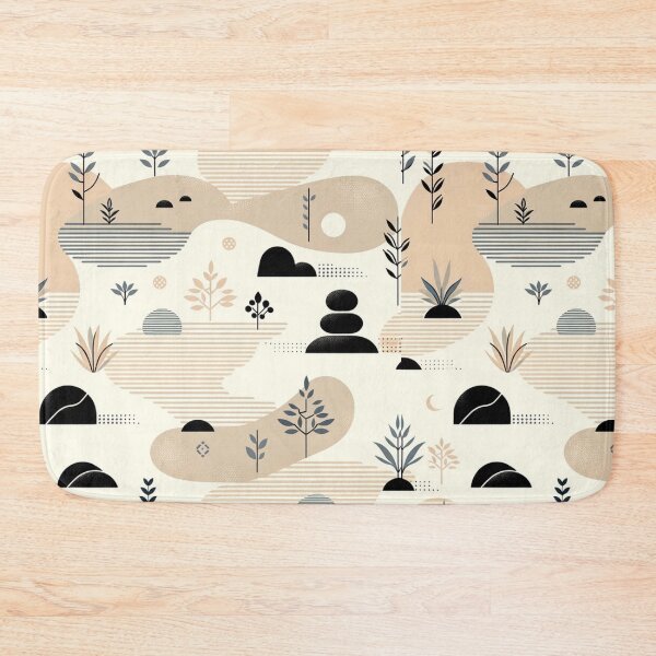 Item preview, Seamless Zen Garden Scapes Pattern designed and sold by CoussaZau.