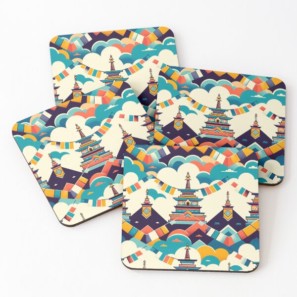 Item preview, Seamless Prayer Flags Motif Pattern designed and sold by CoussaZau.