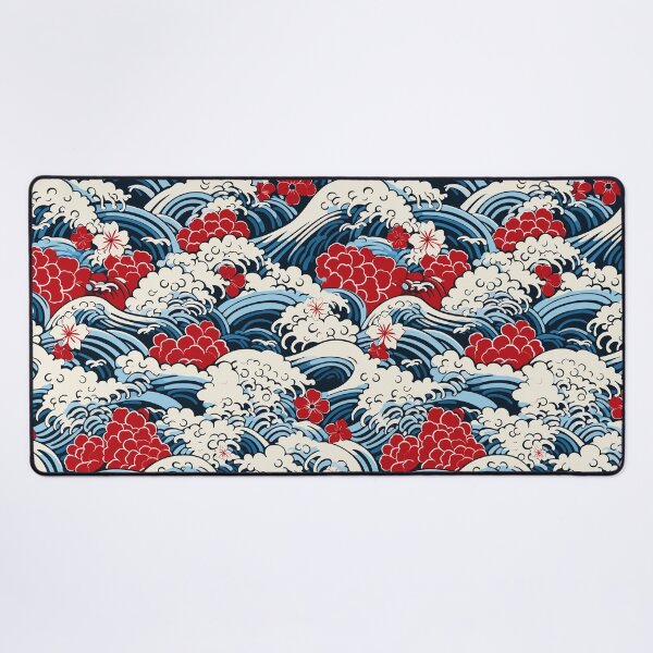 Item preview, Japanese Style Waves designed and sold by Vector Scout Lab.