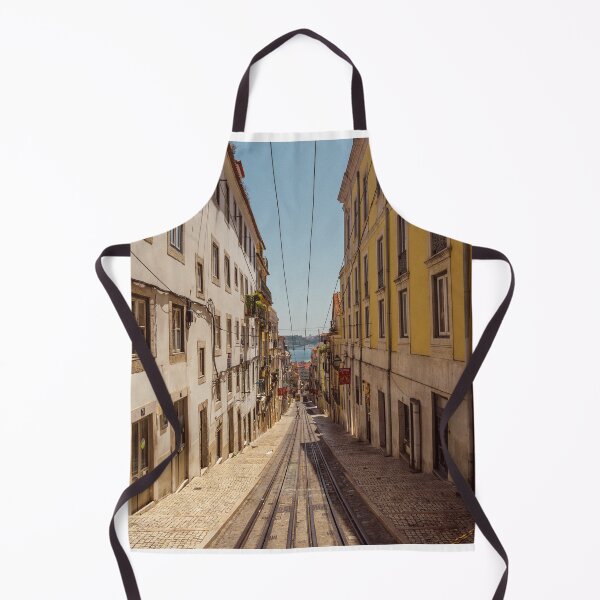 Item preview, The Ascensor da Bica tram lift in Lisbon deserted - photo designed and sold by CineWanderlust.